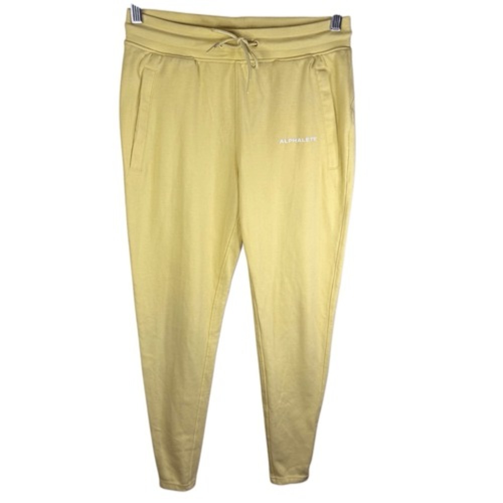 Alphalete Essential Core Jogger Size Medium Canary Yellow Athleisure Activewear